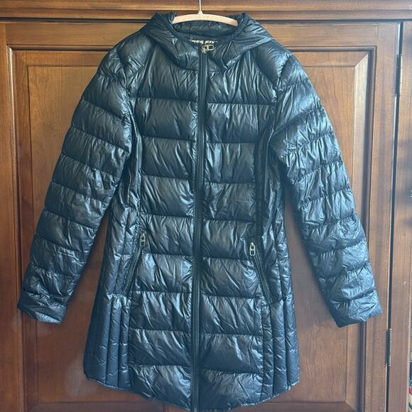 Miss Sixty Jackets & Blazers - Miss Sixty Womens Ultra Lightweight Packable Down Puffer Jacket Medium Long Hood